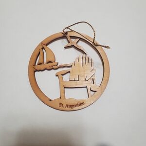 St Augustine Wooden Carved Ornament